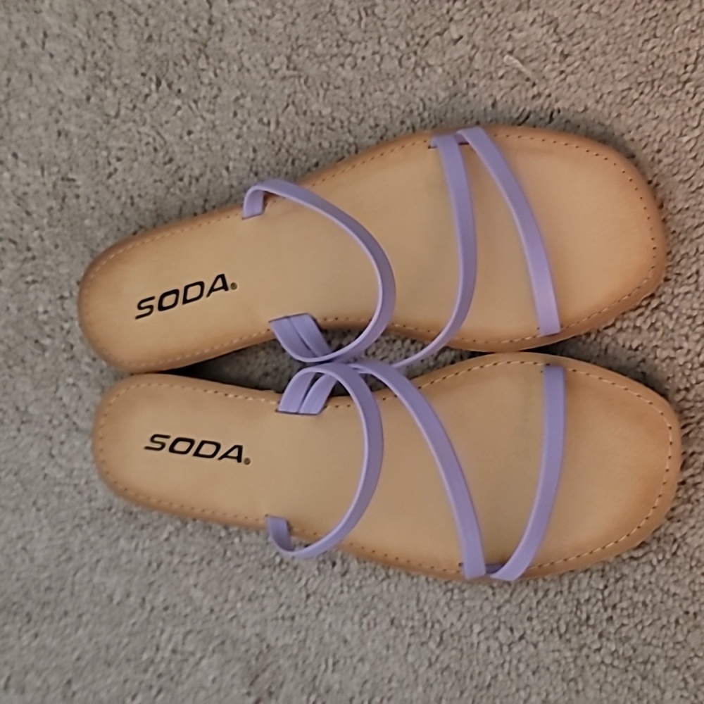 NWOT Purple Soda Flip Flops Multiple Sizes Available